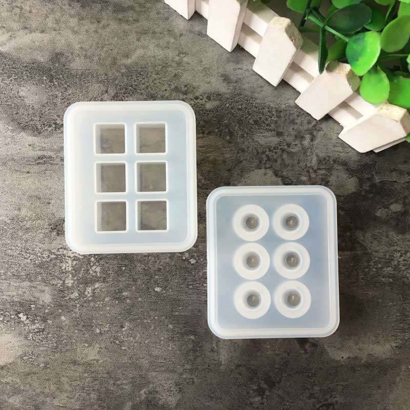 Resin Art Letters - シリコーン型 16 ミリメートルキューブボールビーズ 6 コンパートメント樹脂シリコーン金型手作り DIY