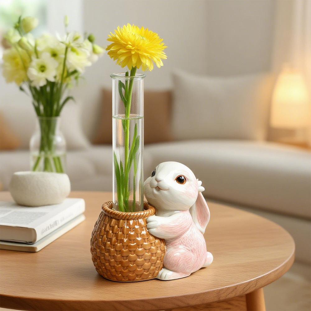 パンダウサギ試験管水耕栽培花瓶型DIY動物試験管花瓶デスクト - Resin Art Youtube のレビューと価格