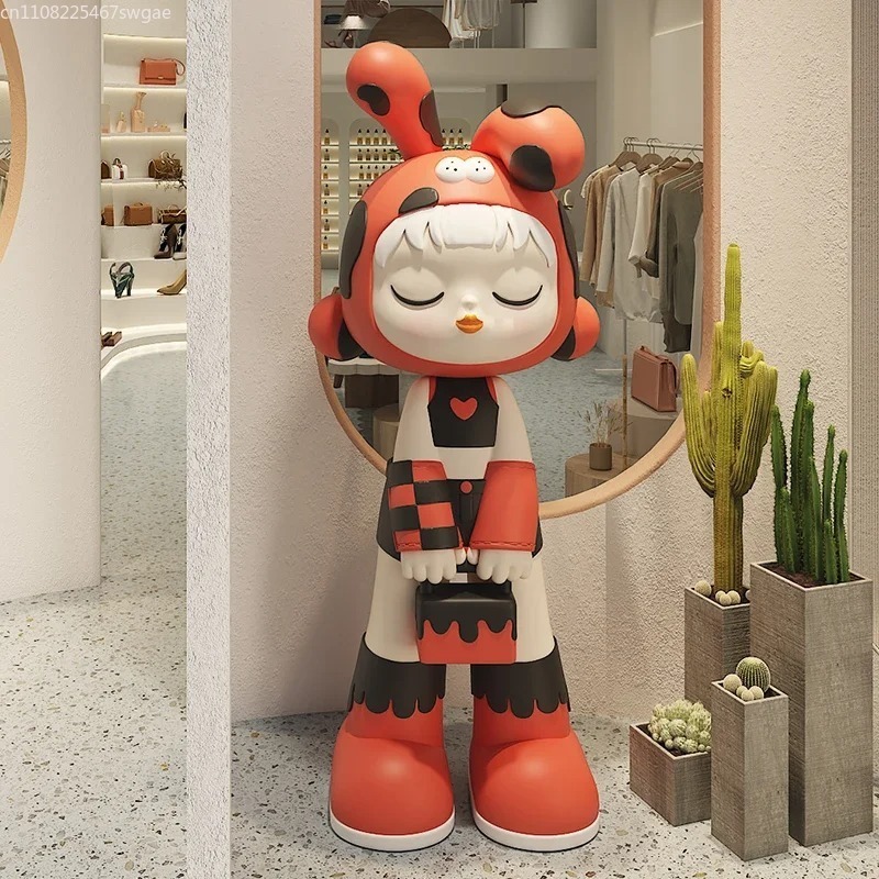 アートカートゥーンガール像 室内ファッションキャラクターモデ - Resin Art Store のレビューと価格