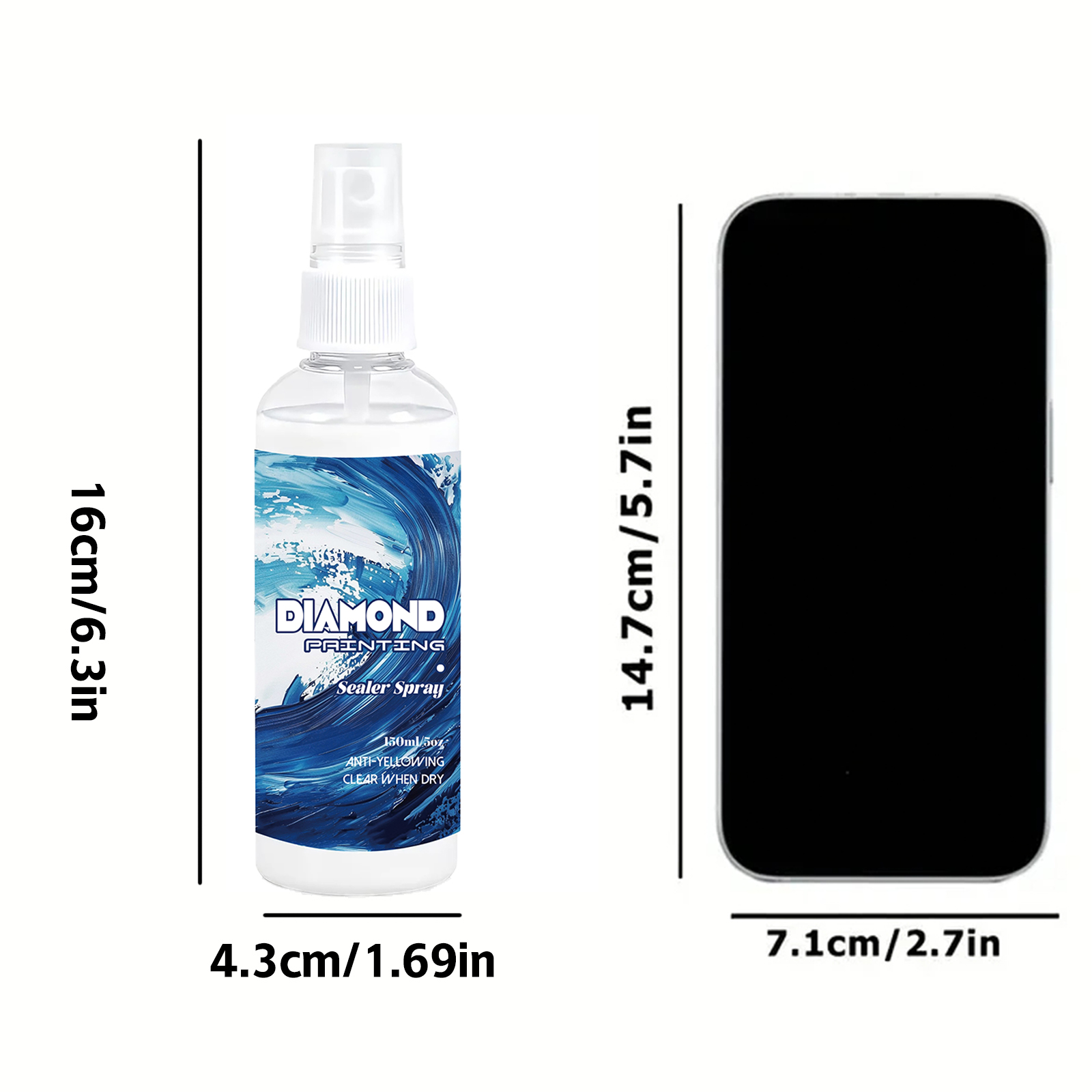 150ml ダイヤモンドペインティングシーラントスプレー ク - Resin Art Craft のレビューと価格
