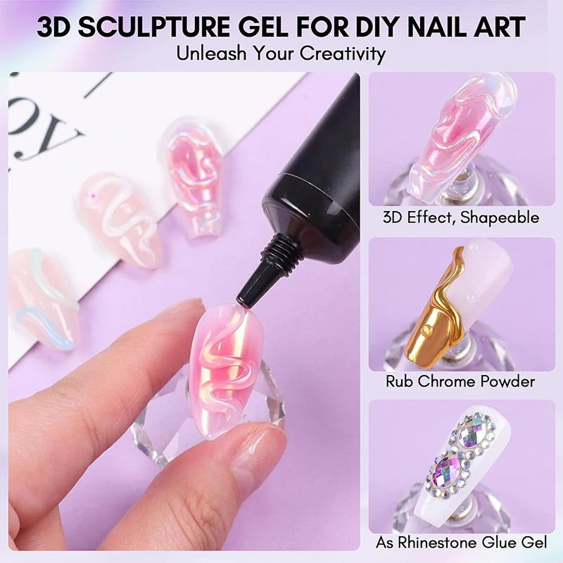 30ML ノーワイプ スカルプチャジェル チューブ入り 3D - Resin Art Youtube のレビューと価格