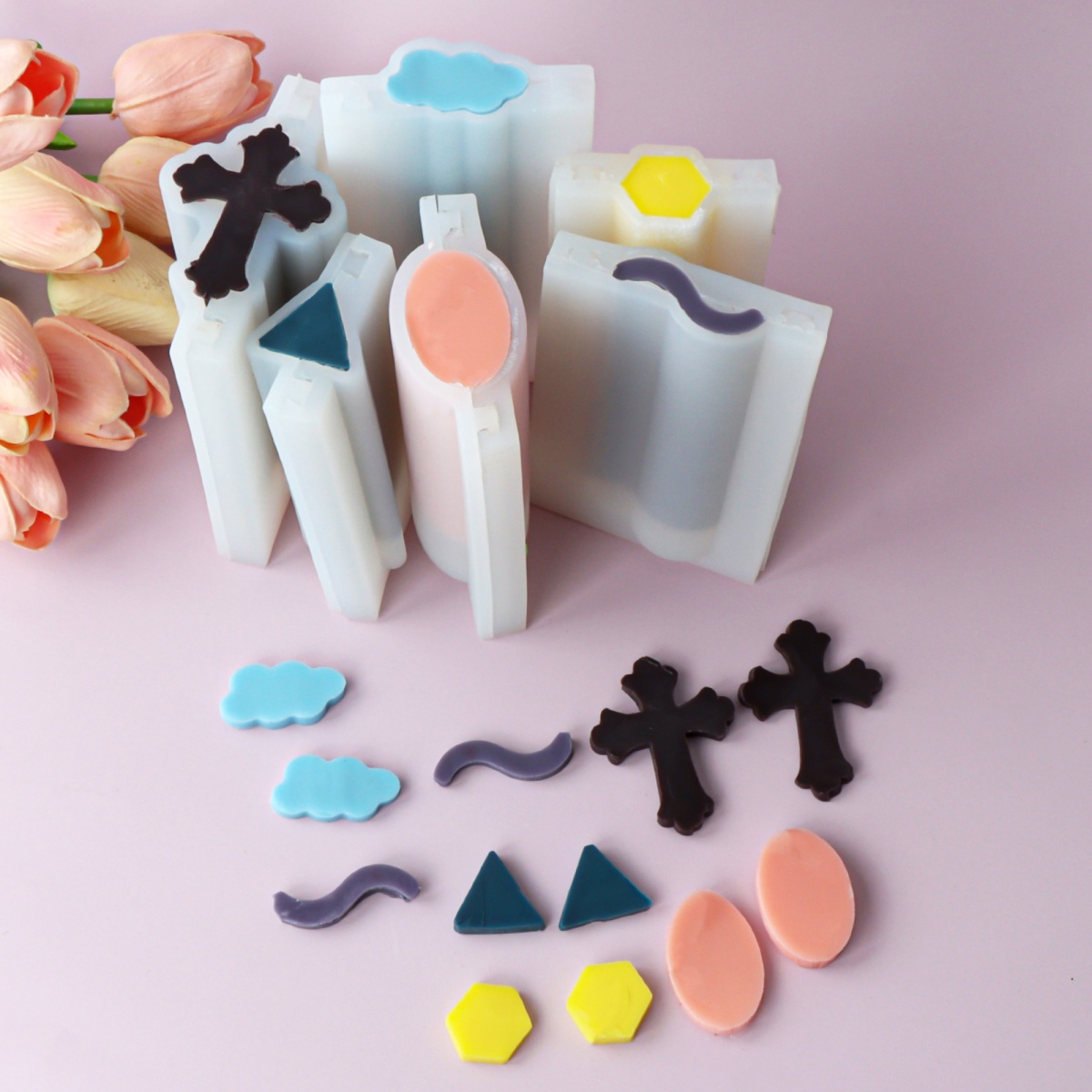 クリスマスツリーソープチューブシリコンモールド、スノーフレー - Resin Art Youtube のレビューと価格