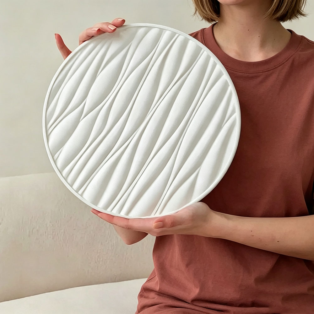 大型丸型トレイシリコンモールド、波型セメント石膏トレイ型、エ - Resin Art Letters のレビューと価格