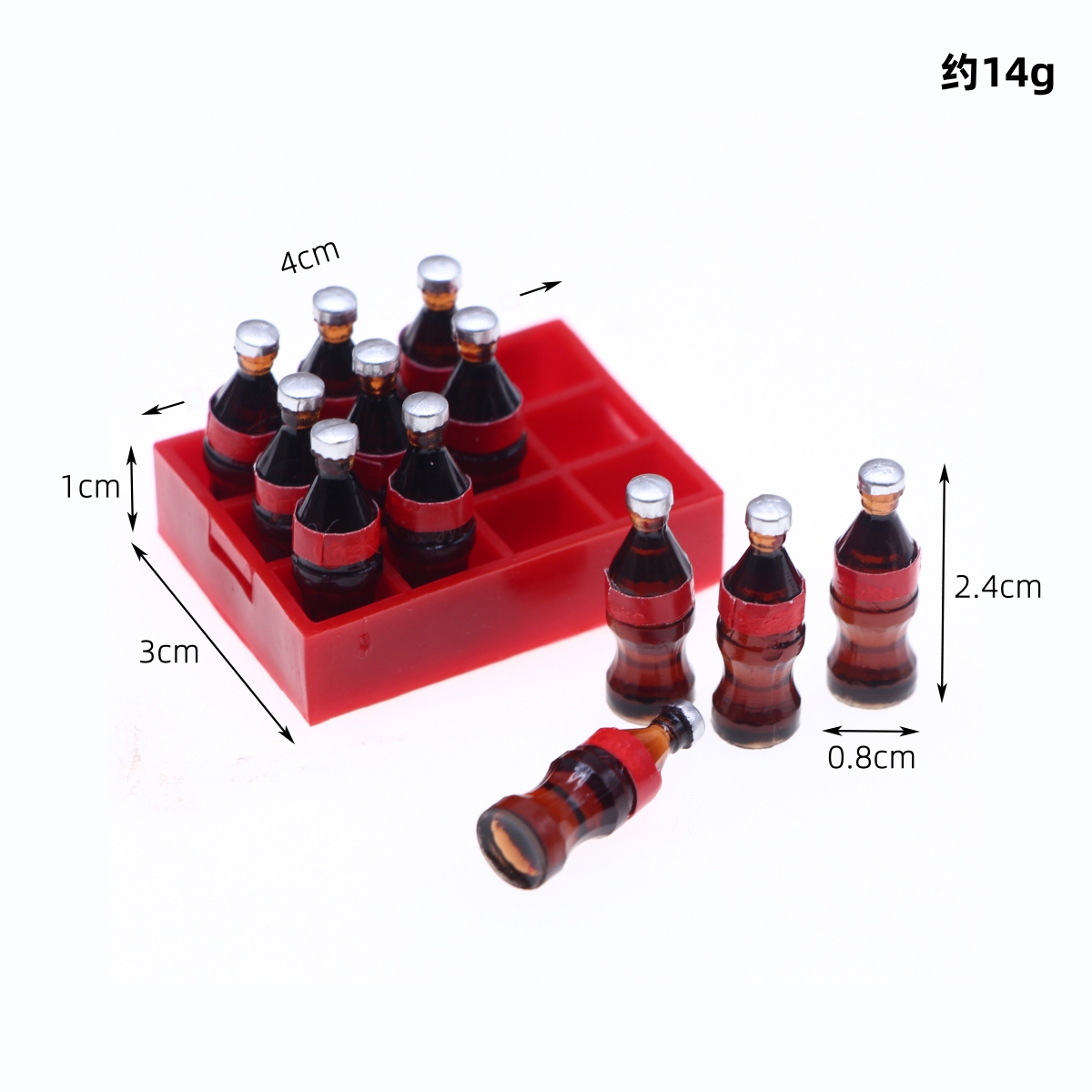 ミニコークのボトル,13個,ミニチュアコーカー,飲み物,コー - Resin Art Kitchen のレビューと価格