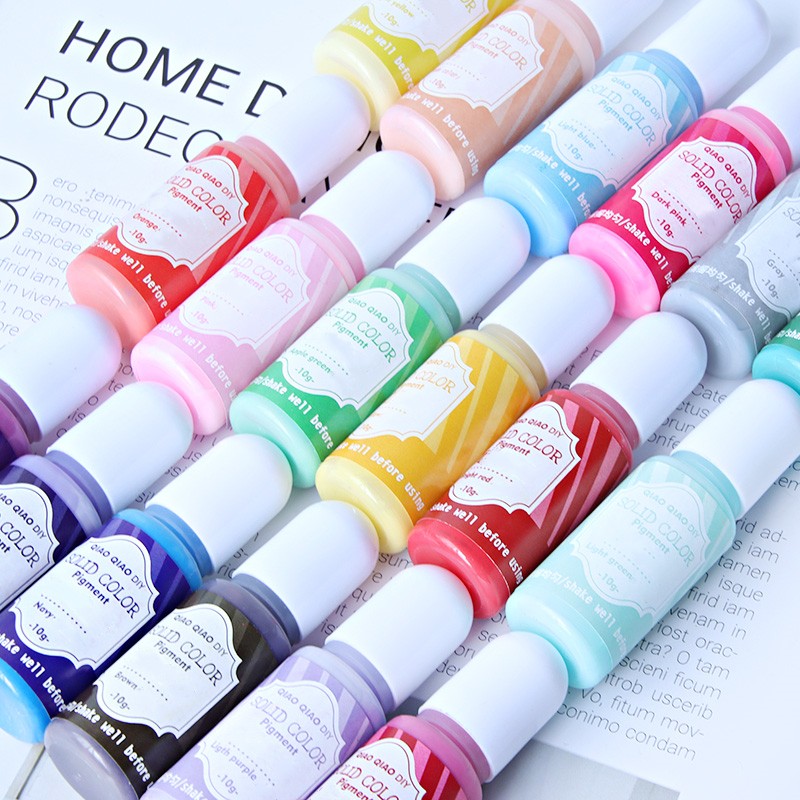 エポキシ樹脂用の18色の鮮やかな液体顔料、高濃度固形染料の卸 - Resin Art Letters のレビューと価格