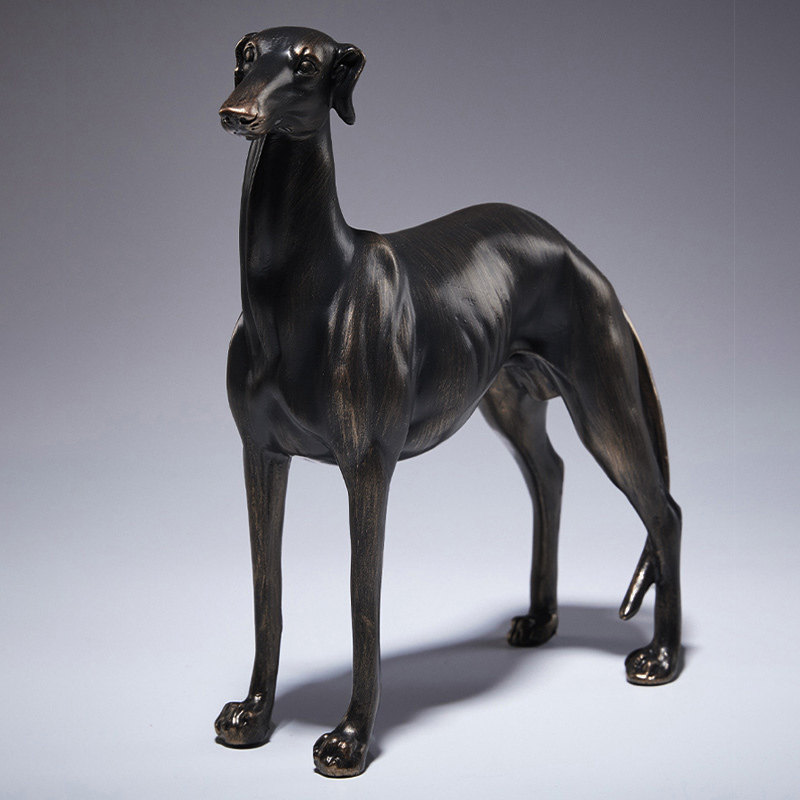 グレイハウンド犬の像、フレンチブルドッグの置物、アンティーク - Resin Art Furniture のレビューと価格