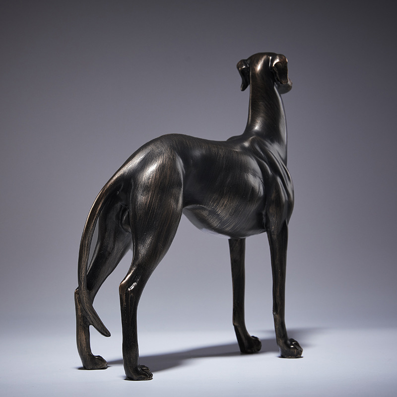 グレイハウンド犬の像、フレンチブルドッグの置物、アンティーク - Resin Art Furniture のレビューと価格