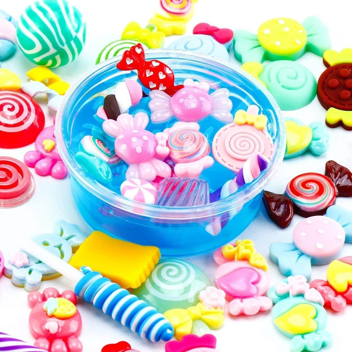 ミックスレジンスイーツフラットバックスライムチャームセット、 - Resin Art Box のレビューと価格