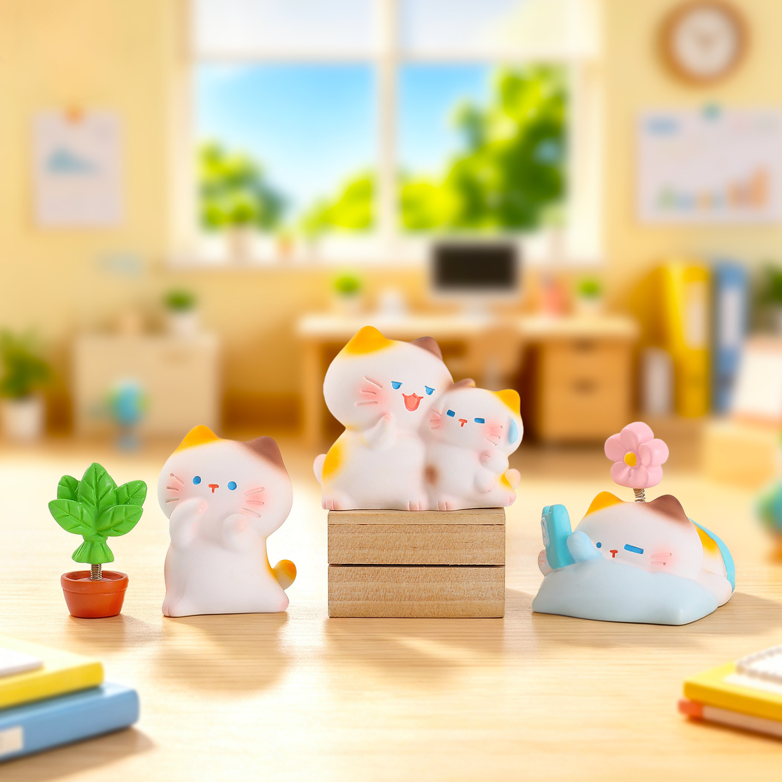 働く子猫のレジン製ブラインドボックス ミュウオドール クリエ - Resin Art Furniture のレビューと価格