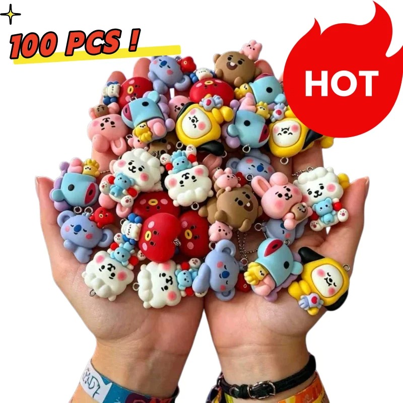 7 個 BT21 樹脂漫画チャーム DIY アクセサリークラ - Resin Art Box のレビューと価格