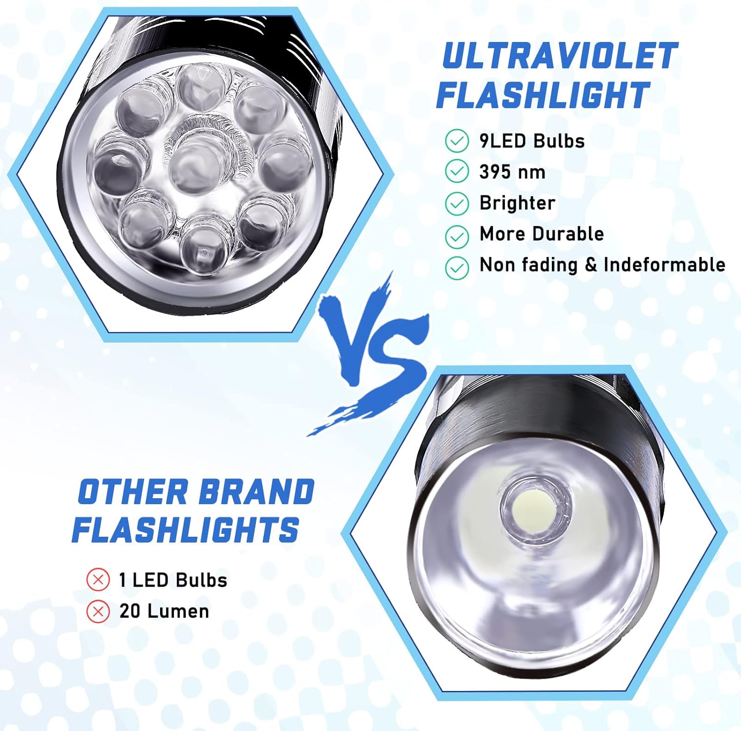 9LED懐中電灯 UVレジン硬化ランプ ライト LED 39 - Resin Art Store のレビューと価格