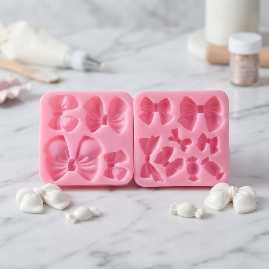 シリコーンボウノット樹脂アートモールドケーキデコレーションペ - Resin Art Kitchen のレビューと価格