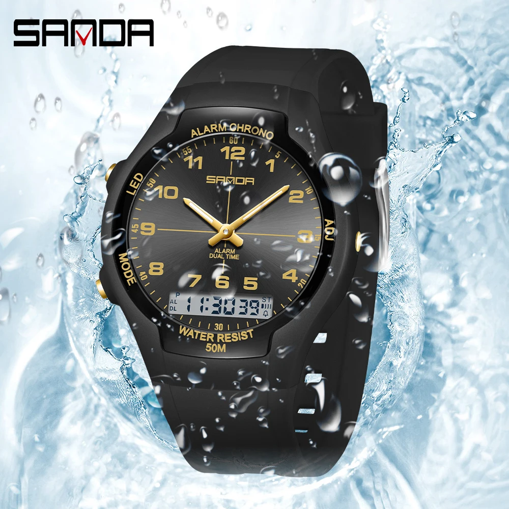 SANDA 6320 新型スポーツ防水レディースウォッチ デ - Resin Art Underwater のレビューと価格