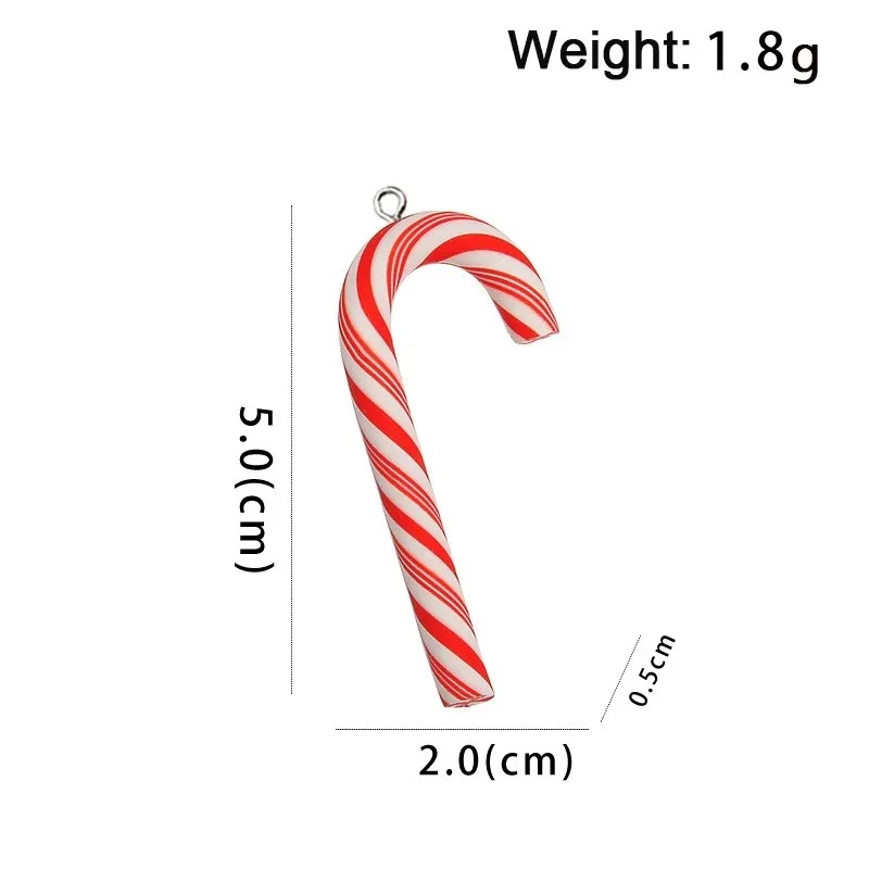 10個入り かわいい大型ポリマークレイ クリスマスキャンディ - Resin Art Box のレビューと価格