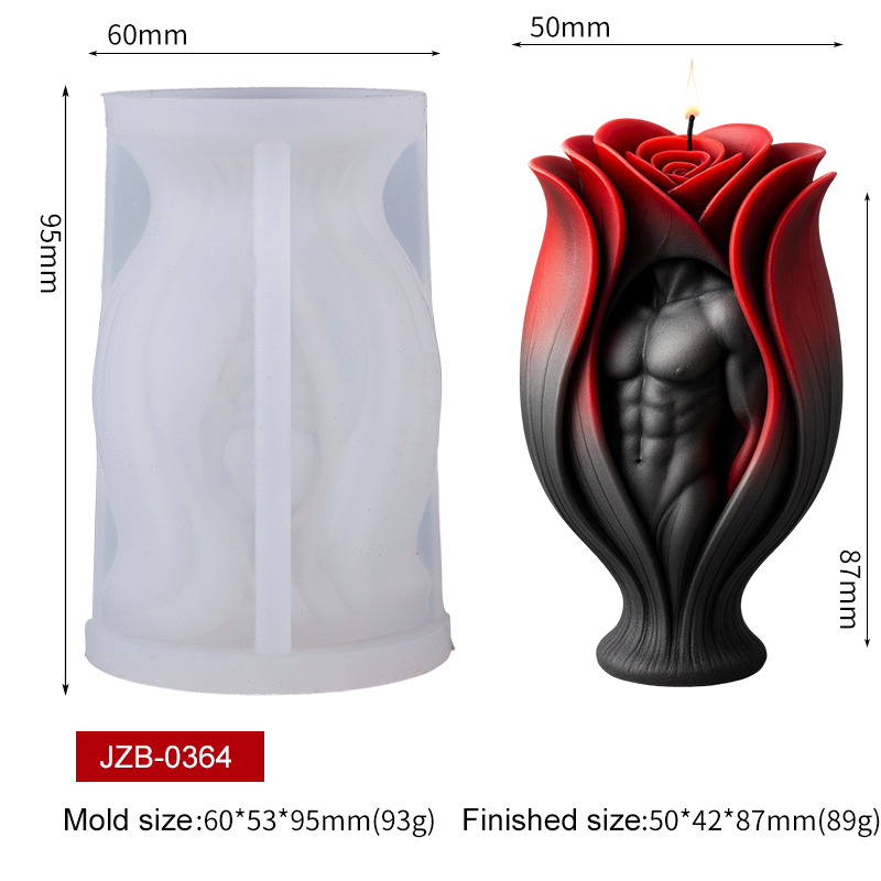 ローズマッスルマンボディキャンドルシリコンモールド3Dトルソ - Resin Art Furniture のレビューと価格
