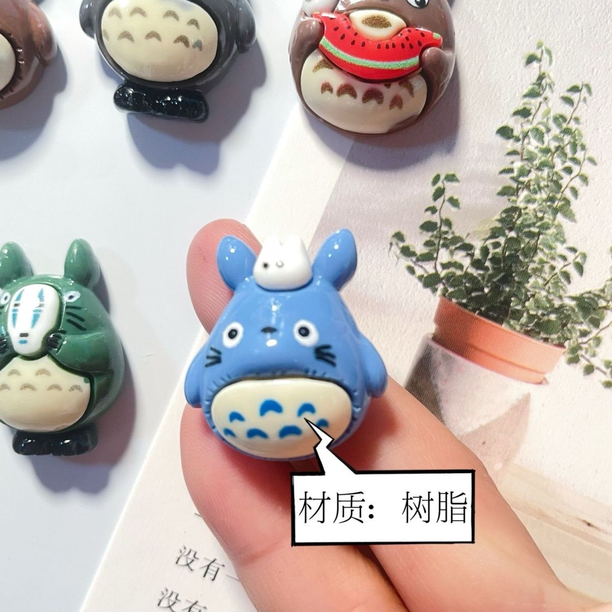 トトロアニメ樹脂製冷蔵庫マグネットかわいい漫画フィギュア磁気 - Resin Art Furniture のレビューと価格